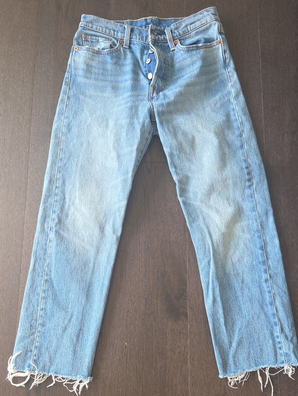 Levi's Light Blue Ankle Crop Jeans